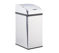 Relaxdays Cubo Basura Cocina Pequeño con Sensor, Acero Inoxidable, Plateado, 7 litros