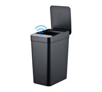 Relaxdays Cubo de 9 L con sensor negro