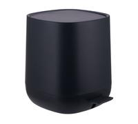 Relaxdays Cubo de baño 5 l cierre suave negro