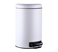Relaxdays Cubo de basura 12 l blanco,negro