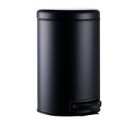 Relaxdays Cubo de basura 12 l negro