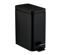Relaxdays Cubo de basura baño 5 L negro