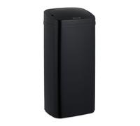 Relaxdays Cubo de basura cocina negro con sensor negro