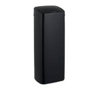 Relaxdays Cubo de basura cocina negro con sensor negro