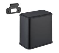 Relaxdays Cubo de basura colgante de 5 litros negro