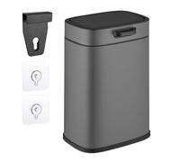 Relaxdays Cubo de basura colgante de 5 litros negro,gris