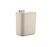 Cubo de Basura para Cocina Relaxdays, 9 l, Cubo Colgante para desechos orgánicos y residuos, plástico, Beige