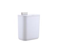 Relaxdays Cubo de basura colgante para cocina, 9 l blanco