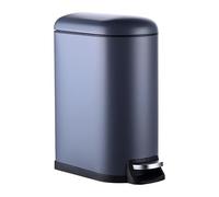 Relaxdays Cubo de Basura de 10 L con Cierre Suave, Interior extraíble, para baño, Gris 39x18.5x31.5 cm