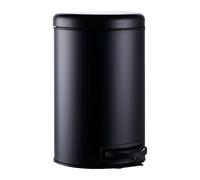 Relaxdays Cubo de basura 12 l negro