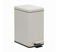 Relaxdays Cubo de basura estrecho 10 l beige
