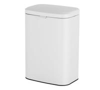 Relaxdays Cubo de basura montar en la pared, 8 l, blanco