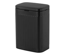 Relaxdays Cubo de basura para pared negro