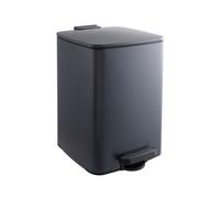 Relaxdays Cubo de cocina, 12 L negro,plata,gris