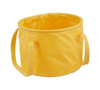 Relaxdays Cubo plegable para camping 15 litros amarillo