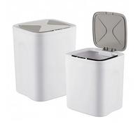 Papeleras con sensor, cubos de cocina y cosméticos, set 2 unidades 14 y 16 l