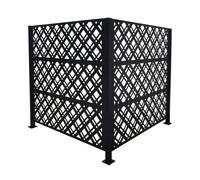 Relaxdays Cubrecontenedor para basura 120 cm negro