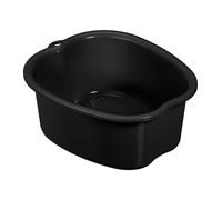 Relaxdays Cuenco para baño de pies negro