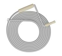 Relaxdays Desatascador de tuberías marrón claro,plata