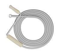 Relaxdays Desatascador de tuberías marrón claro,plata