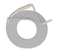 Relaxdays Desatascador Tuberías, Espiral Desatascar Fregaderos, Desagües, Duchas, WC, Acero, 5 m, Plateado