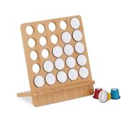 Relaxdays Dispensador 25 cápsulas de Nespresso marrón claro