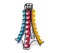 Relaxdays Dispensador para cápsulas de Nespresso negro