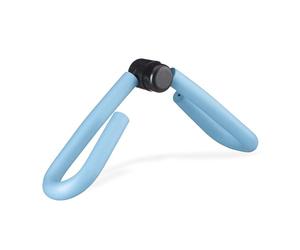 Relaxdays Ejercitador de Muslos, Brazos y Piernas, Aparato Entrenamiento en Casa, Entrenador Multifuncional, Celeste