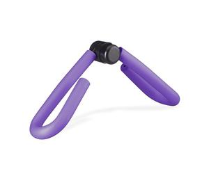 Relaxdays Ejercitador de Muslos, Brazos y Piernas, Aparato Entrenamiento en Casa, Entrenador Multifuncional, Violeta