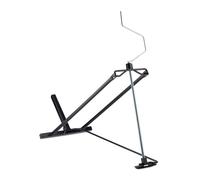 Relaxdays Elevador cortacésped negro negro,plata