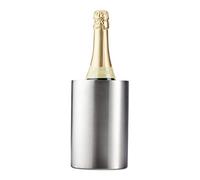 Relaxdays Enfriador de botellas de vino, Pared doble, Fuerte aislamiento, Plateado, Ø 10 cm