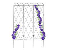 Relaxdays Enrejado 3 partes aspecto antiguo marrón oscuro