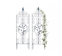 Relaxdays Enrejado independiente para trepadoras negro