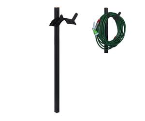 Relaxdays Enrollador alto para colgar la manguera negro