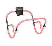 Relaxdays Entrenador Abdominal, AB Roller, 66 x 71 x 71 cm, Entrenamiento Efectivo en Casa, para Sit-ups, Rosa/Negro, Plástico, Aluminio