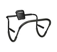 Relaxdays Entrenador abdominal en negro negro