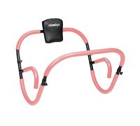 Relaxdays Entrenador Abdominal, AB Roller, 66 x 71 x 71 cm, Entrenamiento Efectivo en Casa, para Sit-ups, Rosa/Negro, Plástico, Aluminio
