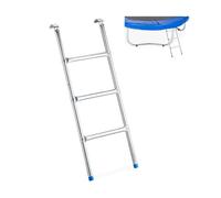 Relaxdays Escalera cama elástica azul,plata