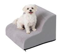 relaxdays Escalera para Perros, Antideslizante, Cama y sofá, 2 peldaños | antideslizante, para cama y sofá, con funda extraíble, peldaños para perros