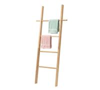 Relaxdays Escalera para Toallas, 4 peldaños, 145 x 60 cm, Natural