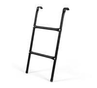 Relaxdays Escalera para trampolín, para Colgar, de jardín, Universal, Acero, Varios peldaños, Varias Tallas, Negro