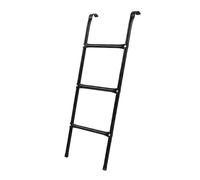 Relaxdays Escalera para trampolín, para Colgar, de jardín, Universal, Acero, Varios peldaños, Varias Tallas, Negro
