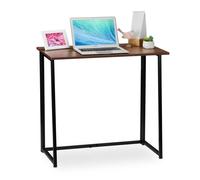 Relaxdays Escritorio plegable para estudiantes marrón,negro