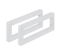 Relaxdays Escuadras repisa Pack de 2 blanco