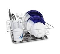 Escurreplatos escurridor de platos 2 compartimentos soporte para platos ligero