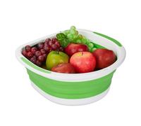 Relaxdays Escurridor plegable blanco,verde