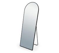 Relaxdays Espejo, 160 x 50 cm, 2 en 1 (Espejo de pie y de Pared), Negro