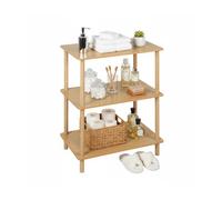 Relaxdays Estantería 3 niveles beige,marrón claro