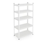 Relaxdays estantería Carga Pesada, 2 uds, 150x75x30 cm, 875 kg, Blanca