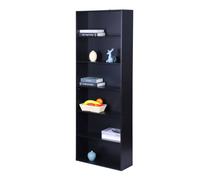 Relaxdays Estantería con baldas ajustables negro